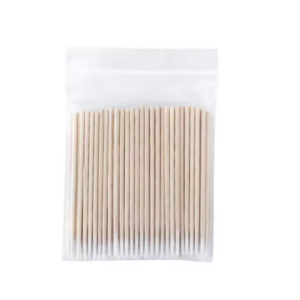 wood cotton swab clean sticks